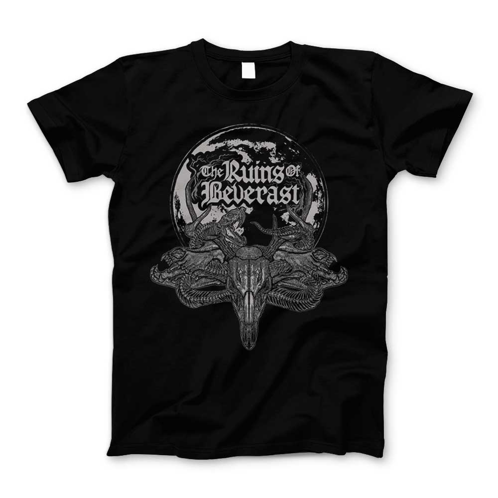 The Ruins Of Beverast horned skull t-shirt